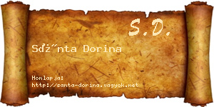 Sánta Dorina névjegykártya