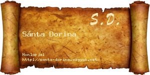 Sánta Dorina névjegykártya